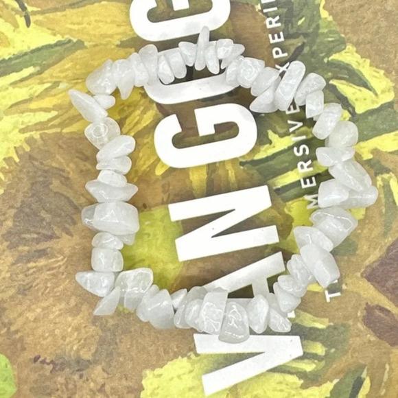 Chunky Hamsa and Jade beaded handmade bracelet - Picture 4 of 6